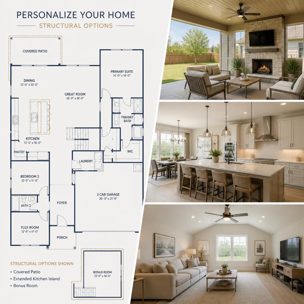 How to Personalize Your New Construction Home with Structural Options